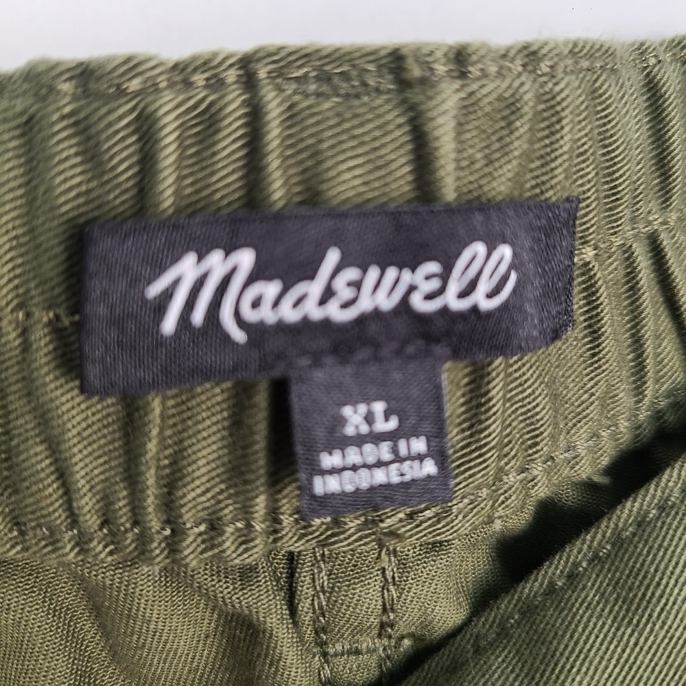 Madewell Cotton Cargo Convertible Midi Skirt in (Re)generative Chino In Loden XL - Picture 6 of 12